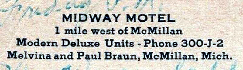 Northern Retreat (McMillan Motel) - Vintage Postcard (newer photo)